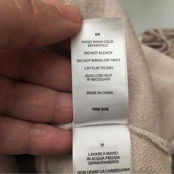 Soia & Kyo Pink Animal Print Knit Scarfigan with Fringe - Picture 8 of 10